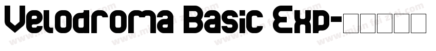 Velodroma Basic Exp字体转换